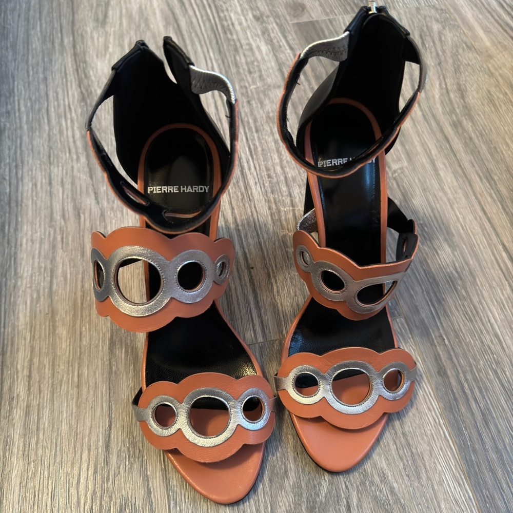 Pierre Hardy Two-Toned Strappy Sandals With Cutouts - Calf Leather - Never Worn